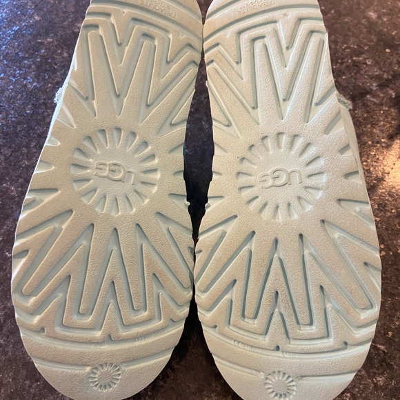 EUC UGG Sky Blue Ultra Mini Suede Boots - Picture 6 of 9